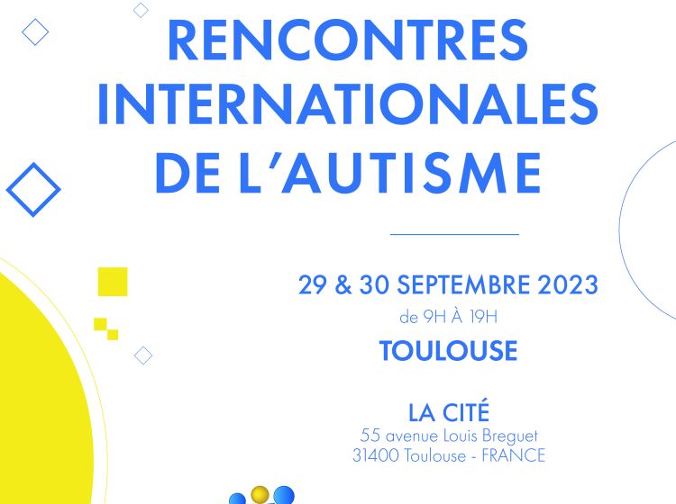 Affiche Rencontres internationales de l'autisme.