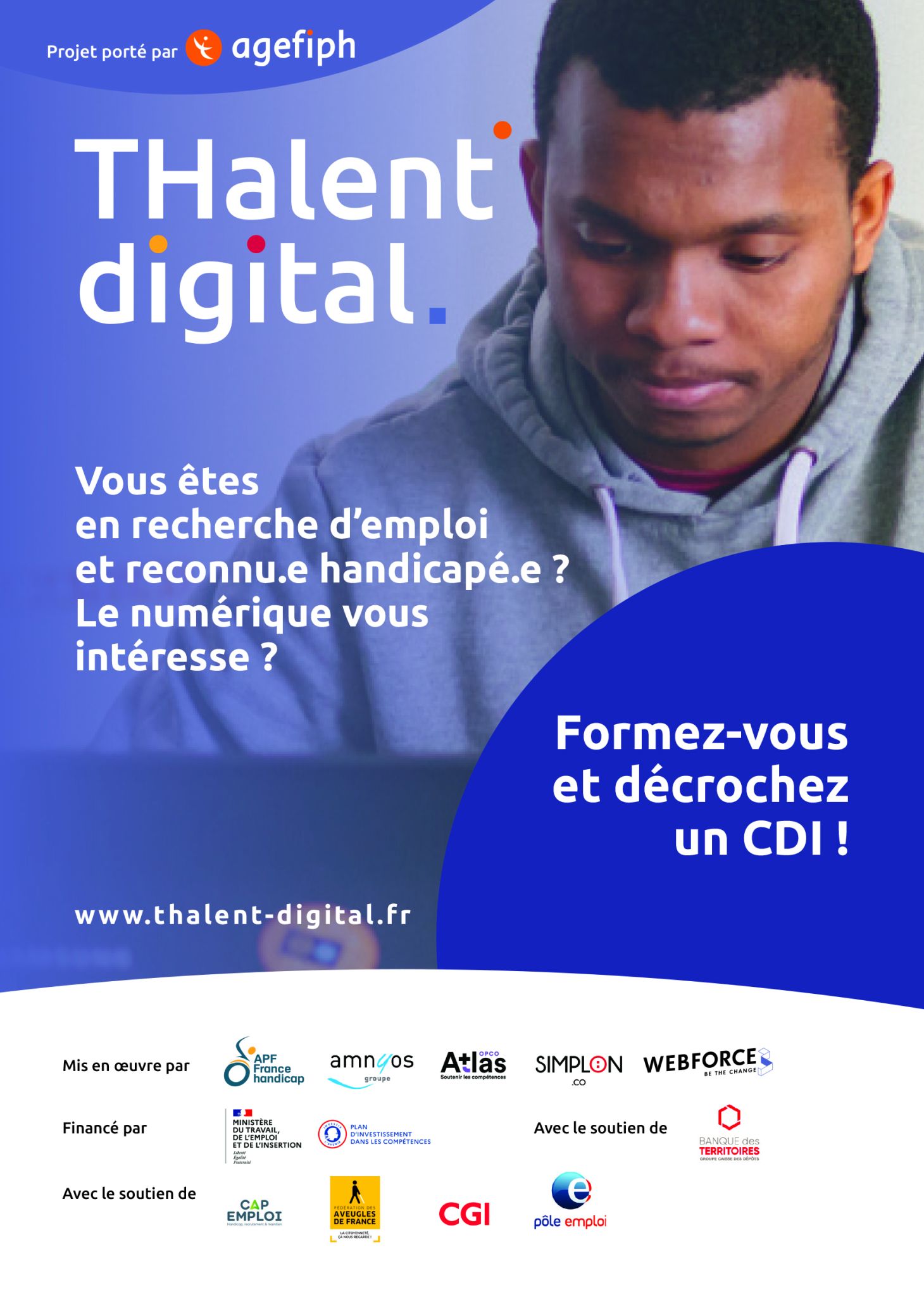 Affiche THalent digital.