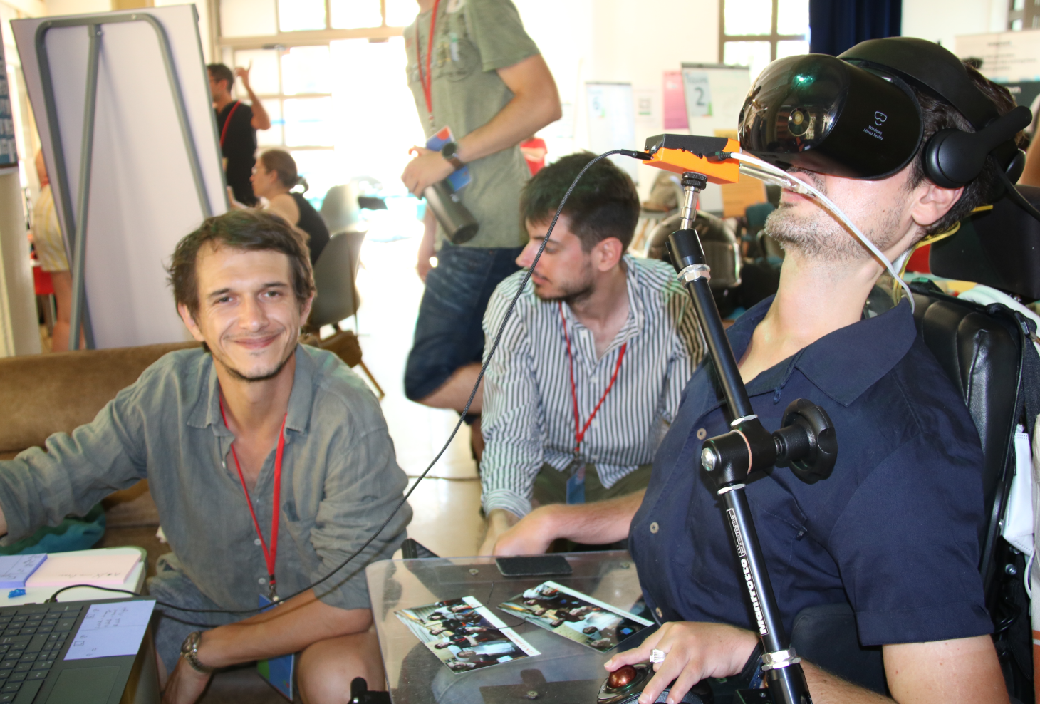 L'équipe de Jonathan lors du premier hackathon en juillet 2022.